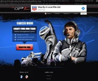 MYGpteam.com(Be the manager of your personal racing Team) Screenshot