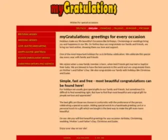 MYgratulations.com(Greetings in different languages) Screenshot