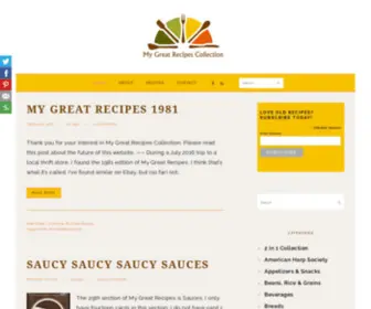 MYgreatrecipescollection.com(My Great Recipes Collection) Screenshot
