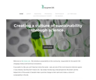 MYgreenlab.org(My Green Lab) Screenshot