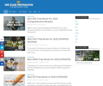 MYgreexampreparation.com(My GRE Exam Preparation) Screenshot