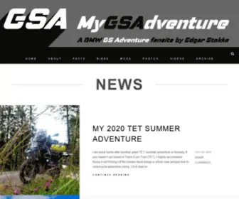 MYgsadventure.com(A BMW GS Adventure fansite by Edgar Stokka) Screenshot