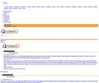 MYGSM24.com(MYGSM 24) Screenshot