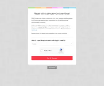 Myguestexperience.com(Aramark Destinations Guest Experience Survey) Screenshot