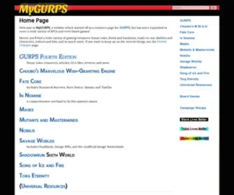 Mygurps.com Screenshot