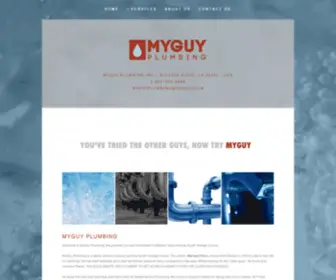 Myguyplumbingoc.com(MyGuy Plumbing) Screenshot