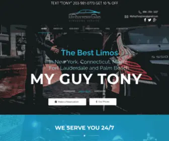 Myguytony.com(My Guy Tony Limo) Screenshot