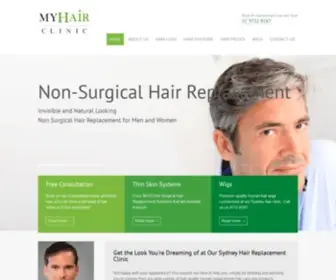 Myhairclinic.com.au(Hair Clinic Sydney) Screenshot