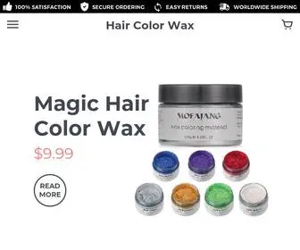 Myhaircolorwax.com(Hair Color Wax) Screenshot