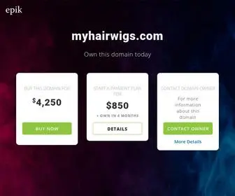 Myhairwigs.com(Hair Weft) Screenshot