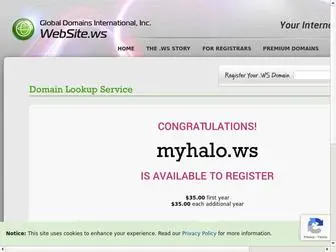 Myhalo.ws(Your Internet Address For Life) Screenshot