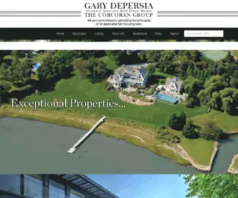 Myhamptonhomes.com(Hamptons Real Estate broker Gary DePersia) Screenshot