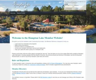 Myhamptonlake.com(Hampton Lake Community Association) Screenshot