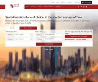 Myhanco.com(Rent a car) Screenshot