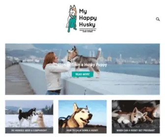 Myhappyhusky.com(The Best Place For All Siberian Husky Tips & Advice) Screenshot