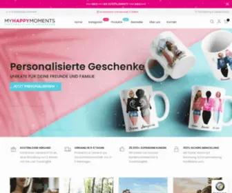 Myhappymoments.de(Personalisierte Geschenke für Dich und Deine Freunde) Screenshot