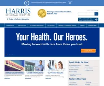 Myharrisregional.com(Harris Regional Hospital) Screenshot