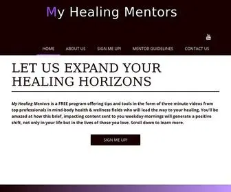 Myhealingmentors.com(Support for Chronic Pain & Disease) Screenshot