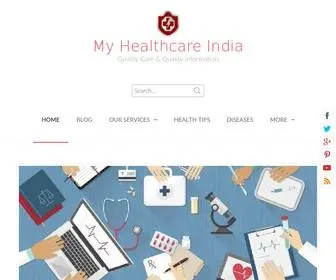 Myhealthcareindia.com(My Healthcare India) Screenshot