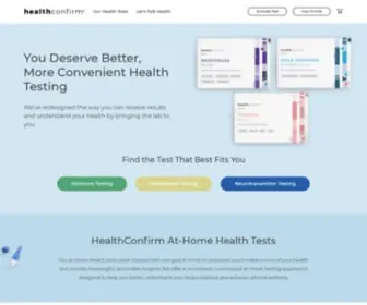 Myhealthconfirm.com(Our at) Screenshot