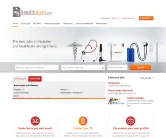 Myhealthtalent.com(Medical Careers &amp; Healthcare Jobs Search) Screenshot
