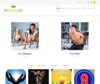 Myhealthyapp.com(My Healthy App Mobile Applications for Health and Fitness) Screenshot