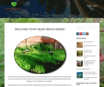 Myheartbeatsgreen.com(Inspirations for Greener Living) Screenshot