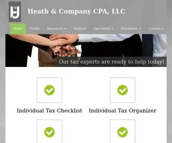 Myheathco.com(Heath & Company CPA) Screenshot