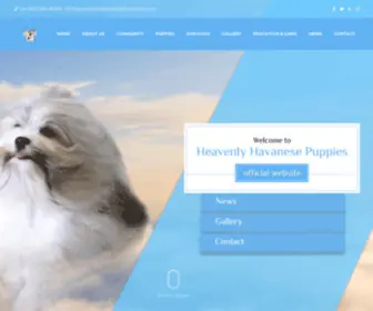 Myheavenlyhavanesepuppies.com(Heavenly Havanese) Screenshot