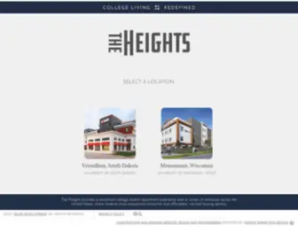 Myheightsliving.com(The Heights provides a convenient college student apartment experience near a variety of campuses across the United States) Screenshot