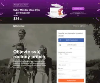 Myheritage.cz(Mé dědictví) Screenshot