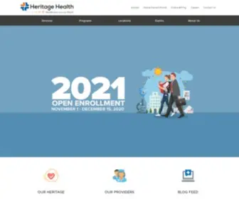 Myheritagehealth.org(Heritage Health) Screenshot