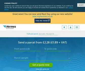 Myhermes.co.uk(Cheap Parcel Delivery & Courier Service) Screenshot