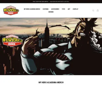 Myheroacademia-Merchandise.com(My Hero Academia Merch) Screenshot