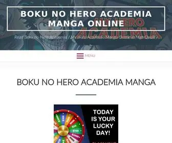 Myheromanga.com(My hero academy manga) Screenshot