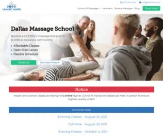 MYHhmi.com(Healing Hands Massage Institute) Screenshot