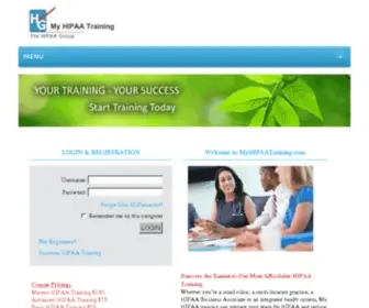 Myhipaatraining.com(My HIPAA Training) Screenshot