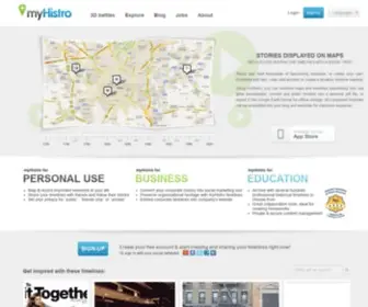 Myhistro.com(Stories Displayed on Maps) Screenshot