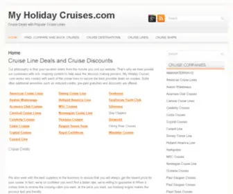 Myholidaycruises.com(Cheap Cruise Deals with Popular Cruise Lines) Screenshot