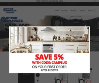 Myhomeappliances.com.au(Gas hot water heater & Kitchen & Home Appliances) Screenshot