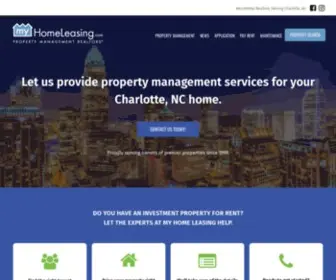 Myhomeleasing.com(Houses for Rent Charlotte) Screenshot