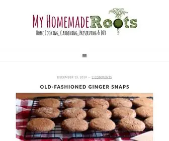 Myhomemaderoots.com(Home Cooking) Screenshot