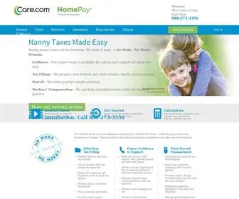Myhomepay.com(The nanny tax professionals of Care.com HomePay (formerly Breedlove & Associates)) Screenshot