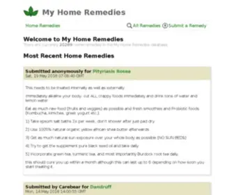 Myhomeremedies.com(An extensive catalog of user) Screenshot