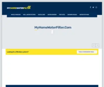 Myhomewaterfilter.com(Best Whole House Water Filter System Reviews) Screenshot