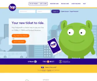 Myhopcard.com(Hop fastpass transit fare card for trimet) Screenshot