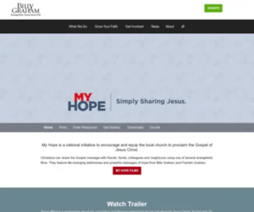 Myhopewithbillygraham.org.uk(My Hope) Screenshot