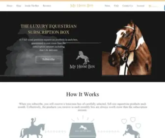 Myhorsebox.com(My Horse Box) Screenshot