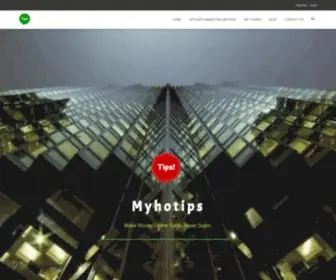 Myhotips.com(Make money from home with our money tips) Screenshot