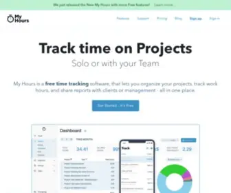 Myhours.com(Free Time Tracking for your Projects and Tasks) Screenshot